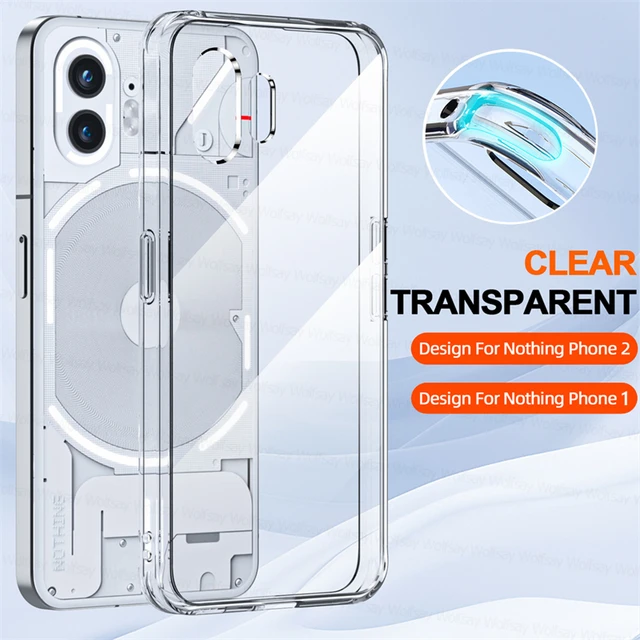For Funda Nothing Phone 2 Case Nothing Phone 1 2 Cover Housing Shockproof  Soft Transparent TPU Phone Back Cover Nothing Phone 2 - AliExpress
