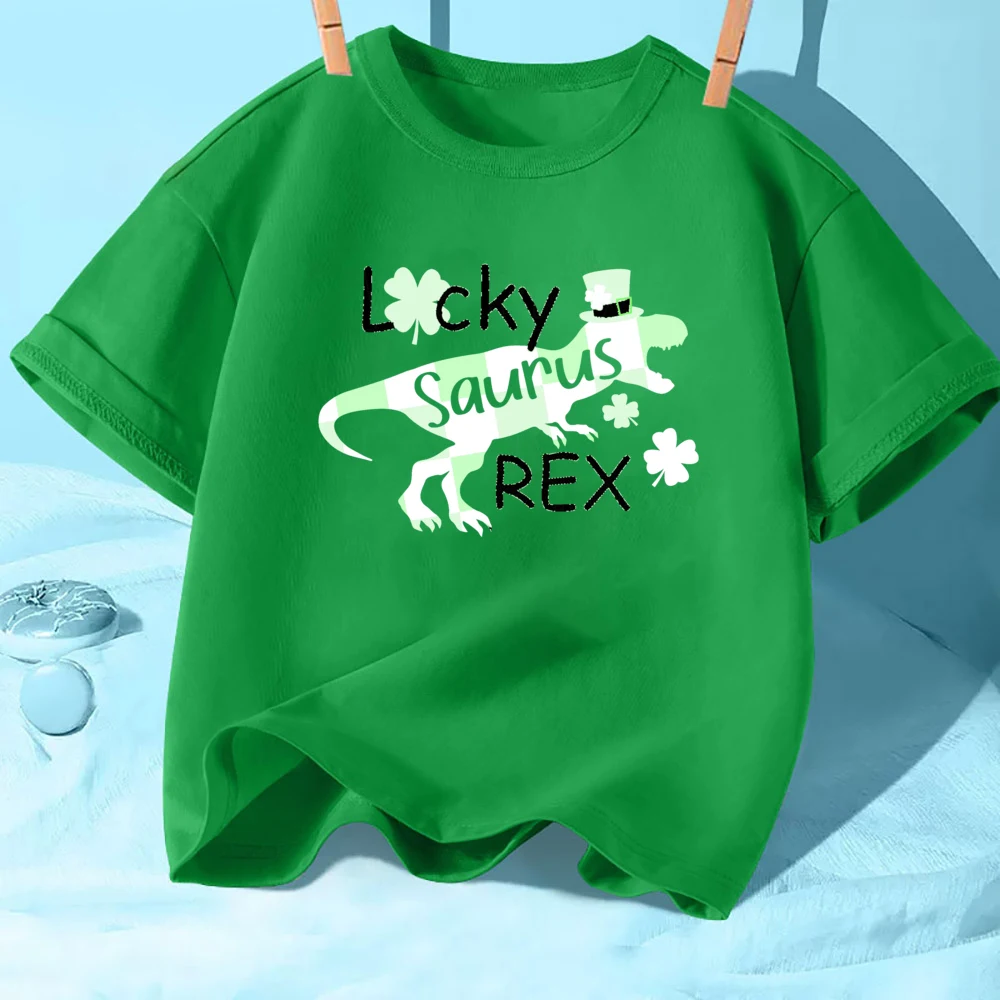Who Need Luck When You're This Cute St. Patrick's Day Kids T-shirts Summer Short Sleeve Kids Tshirt Happy St Patricks Day Shirts 4