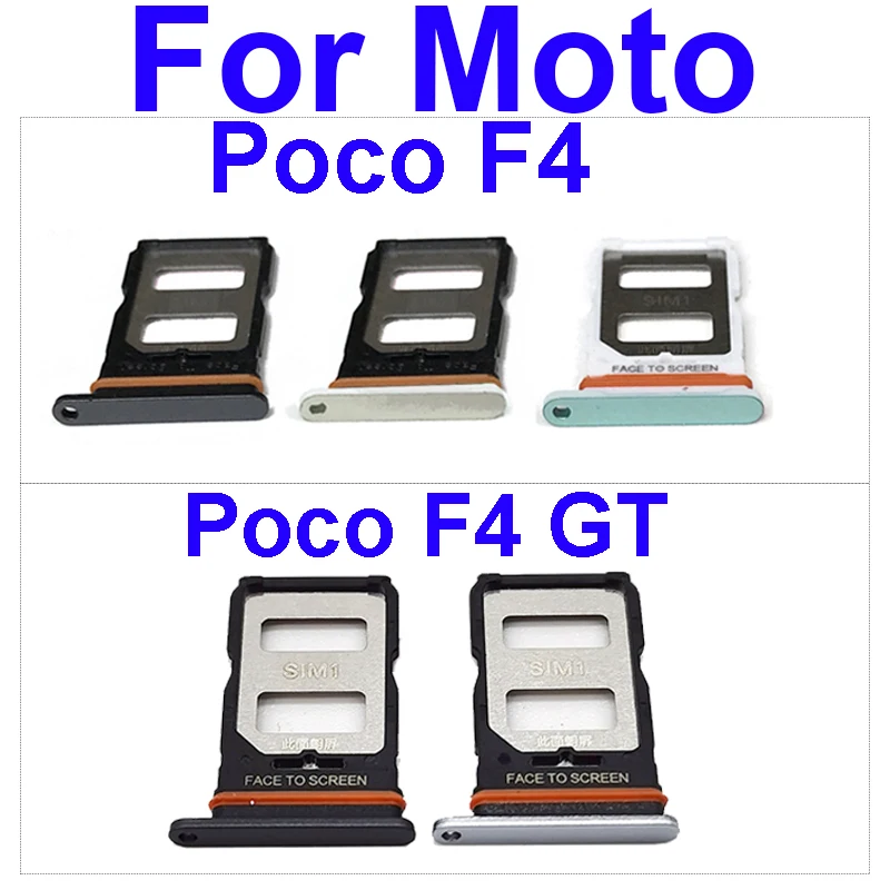 

SIM Card Tray For Xiaomi POCO F4 POCO F4 GT Sim Card Slot Holder Card Reader Adapter Socket Replacement