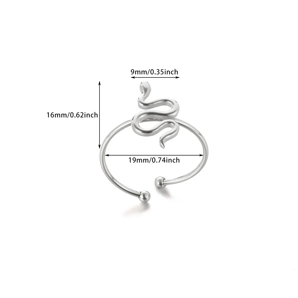 Punk Schlange Bague Muschel Anillos Schmetterling Ring Sonne Blumen ringe für Frauen Stern Anillo Edelstahl Schmuck Neujahrs geschenke – Detail 27