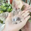 5/8/10X 50x20mm Clear Tube Bell Jar Glass Cover Dome Glass Vial Pendant Lace Base Home Room Table Display Decor Flower Ornaments 1