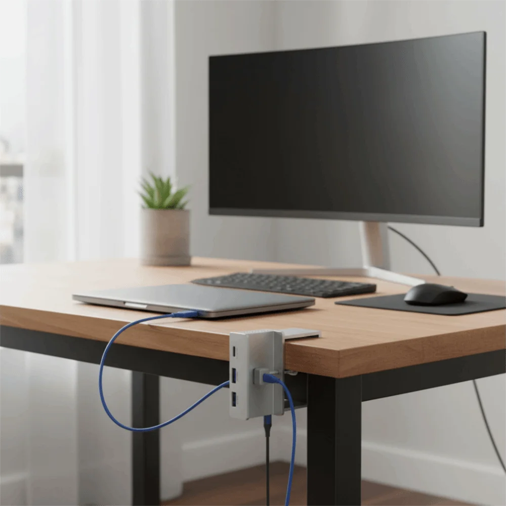 USB3.2/3.0/2.0 USB 허브 클램프 전원 공급 장치 범용 외부 USB 분배기 어댑터 5Gbps 멀티 분배기 컴퓨터 확장