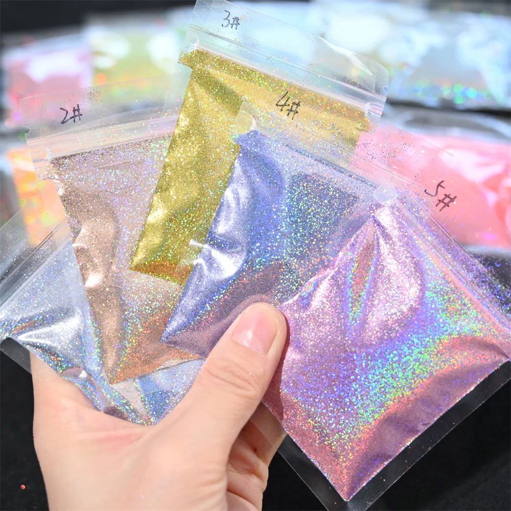 5g Nail Glitter Laser Holographic Bulk Shining Sparkly Pigment