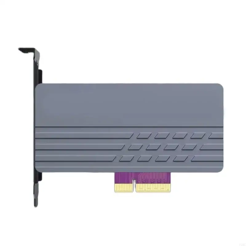 J1HC PCIe 5.0X4 M.2 Solid Disk Adapter with Anodized Aluminum Designing Expansion Card for Optimaled Speed and Longevity