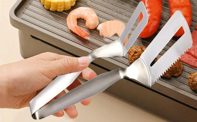 

Кухонные щипцы, классический зажим для стейка, портативный пищевой стейк из нержавеющей стали, аксессуары для кухни