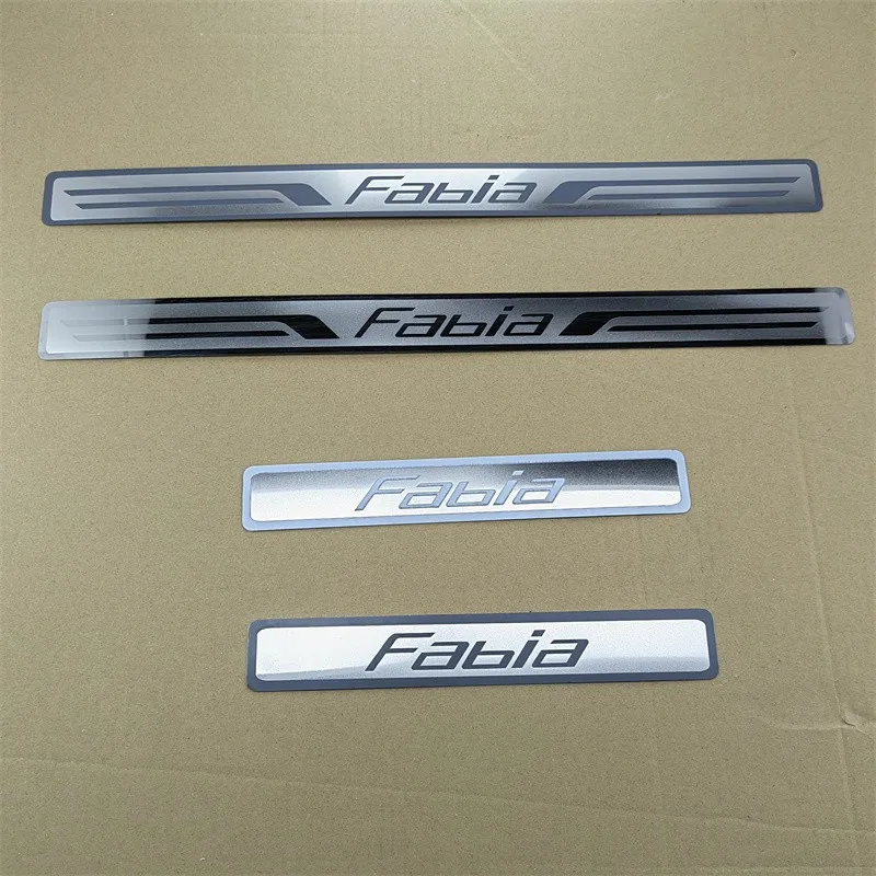 

Накладка на порог для Skoda Fabia 2006-2007 2008 2011-2020, аксессуары для автомобиля, Защитная Наклейка на порог