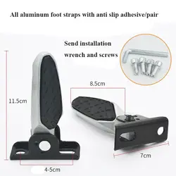 High - Quality Aluminum Alloy Foldable Bike Pedal - Universal Electric Vehicle Accessory (Silver - Black)