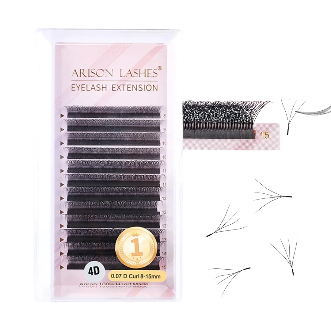 ARISON Lashes W 5D/4D/3D Eyelashes Extensions Easy Fan YY Lash Premade Volume Natural Soft False Eyelash For Custom Logo