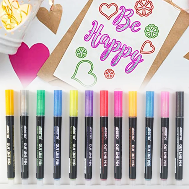 Double Line Metallic Markers 4