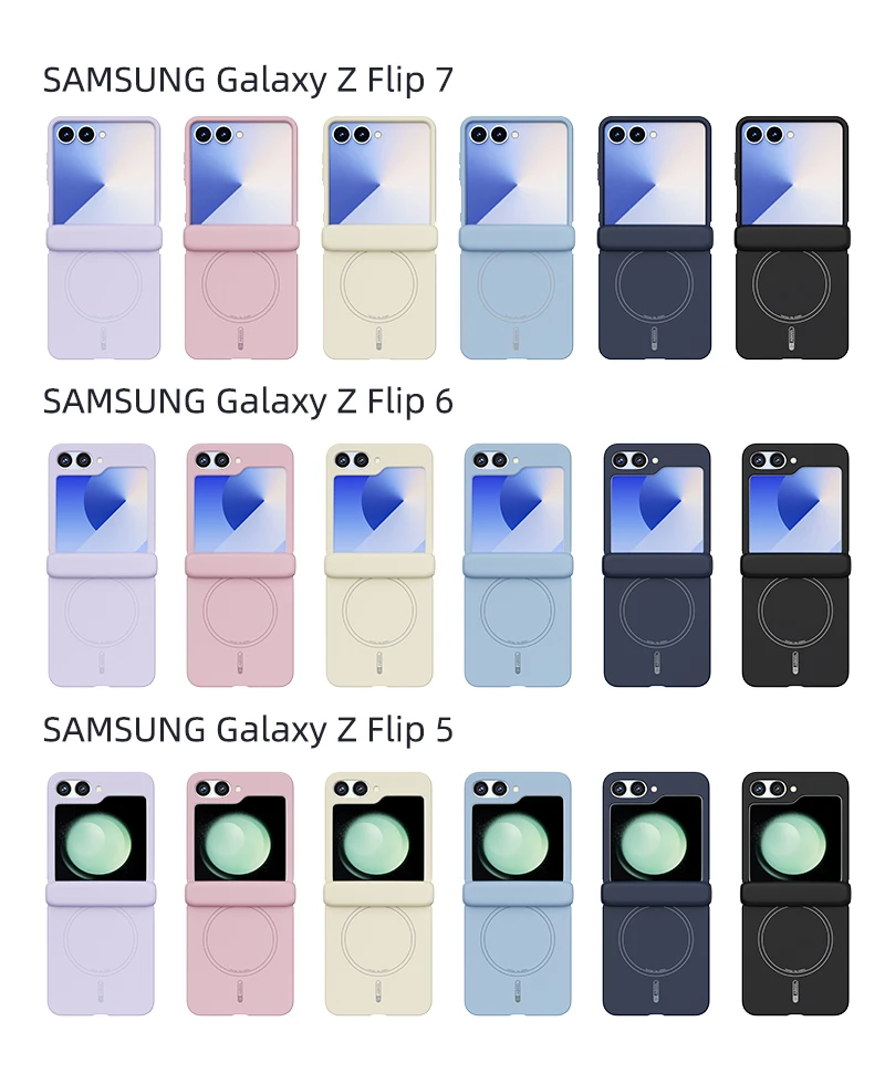 Magsafe Magnetic Wireless Charging Phone Case with Silicone Soft Hinge Protection Cover