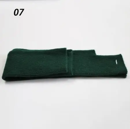 Sparsil Women's Winter&Autumn Christmas Cashmere Blend Knitted Long Gloves Solid Color Fashion Warm For Lady Elbow Mittens 7Dark Green