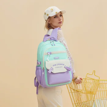 Schoolbags for Primary School Girls 1 to 3 Grade Junior High School Students High-Looking Large Capacity Backpacks 1