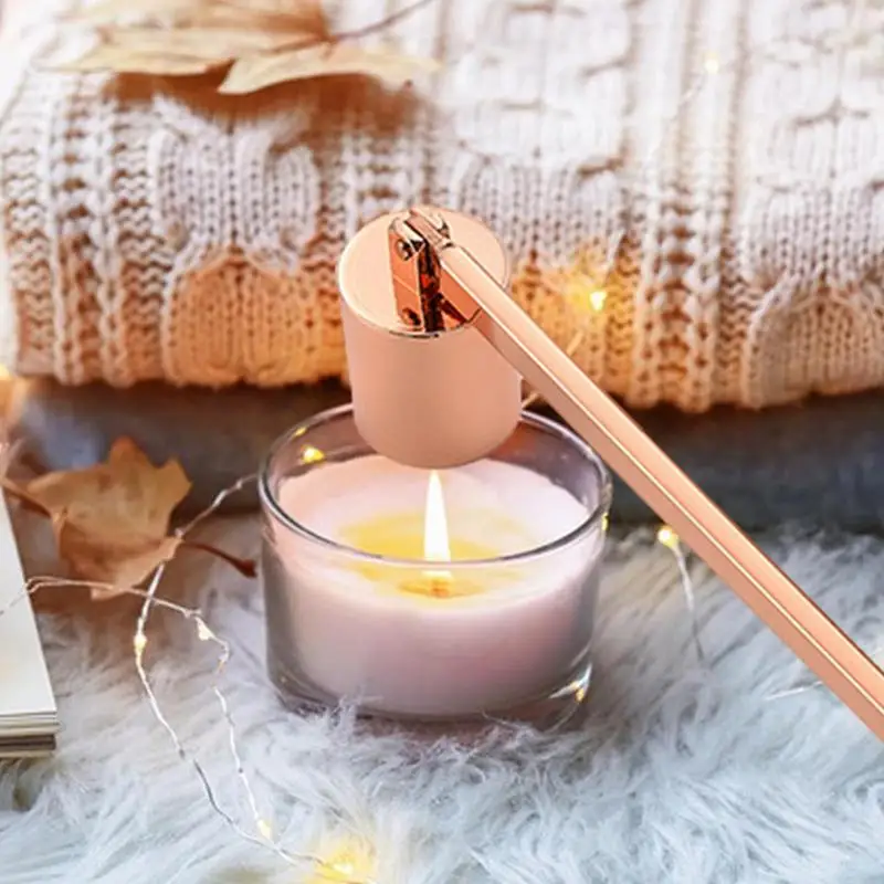 Spegni Candela A Campana In Acciaio Inox - Estintore Per Stoppino, Design Elegante In Oro - Foto 13