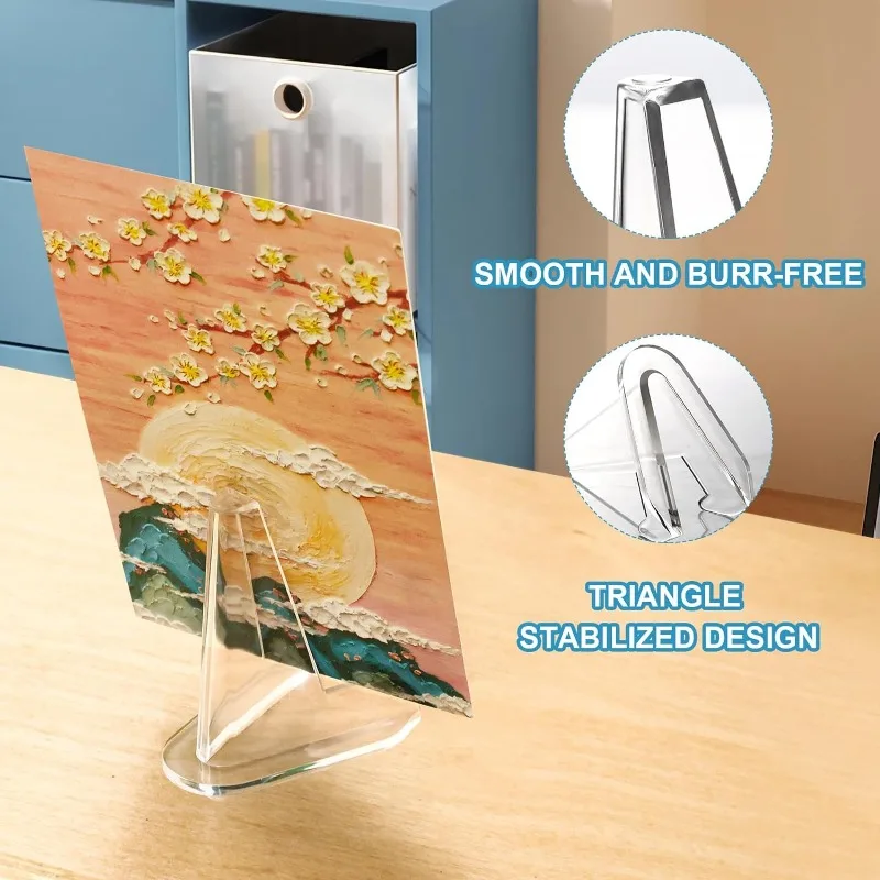 50/1pcs Transparent Acrylic Coin Display Stand Holders Small Easel Rack Card Commemorative Challenge Coin Capsule Holder Support 3