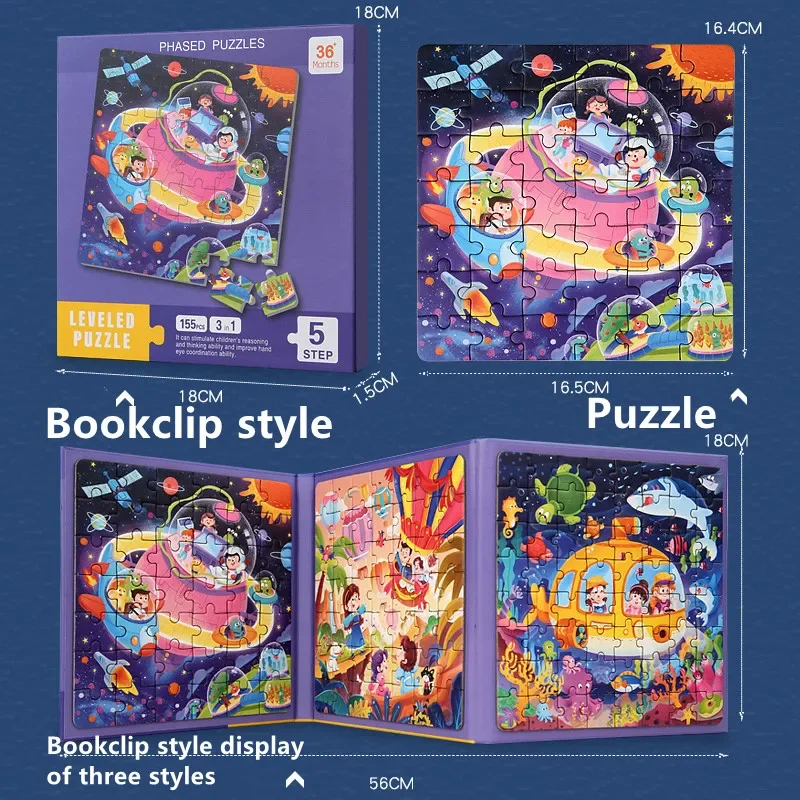 Kids Magnetic Wooden Puzzle Cartoon Pattern Busy Quiet Book Jigsaw Puzzles Game Kids Montessori Educational Toys for Children wooden puzzles magnetic puzzle toys wooden toys puzzle toys