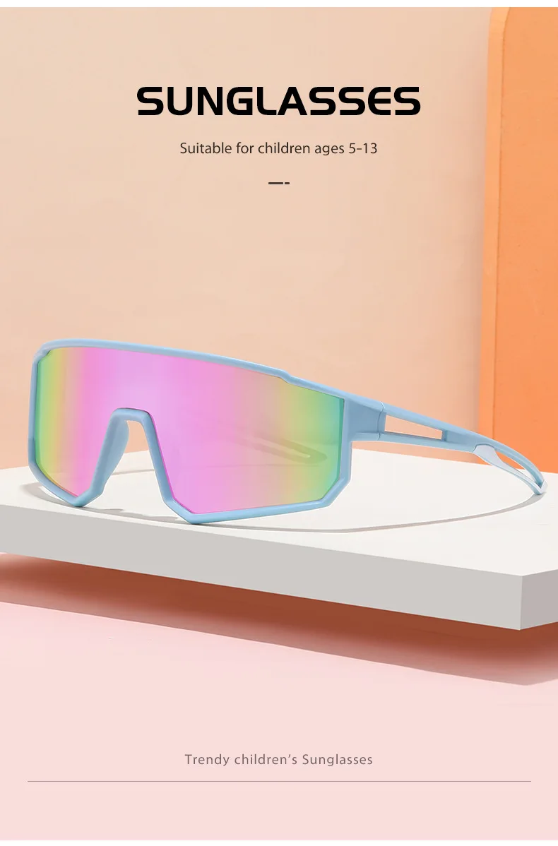 Kiddus Lunettes De Soleil Polarisées Fille 4-7 Ans - Protection UV400 - Monture Flexible Et Colorée
