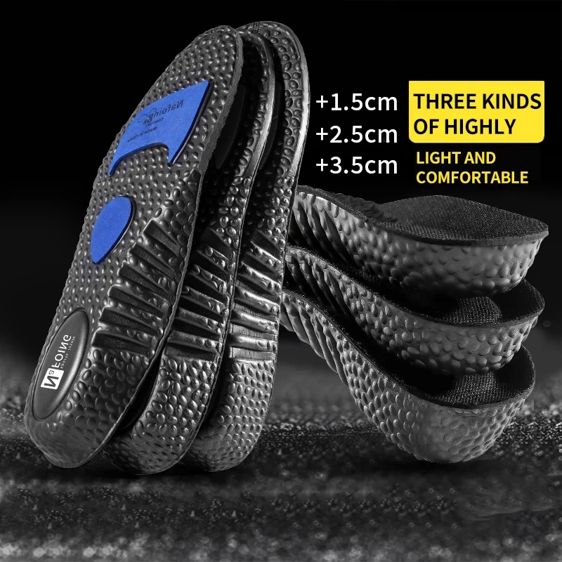 1Pair EVA Sports Shock Absorption Shoes Insole for Feet Height Increase Insoles Men Women Arch Support Orthopedic Shoe Pads