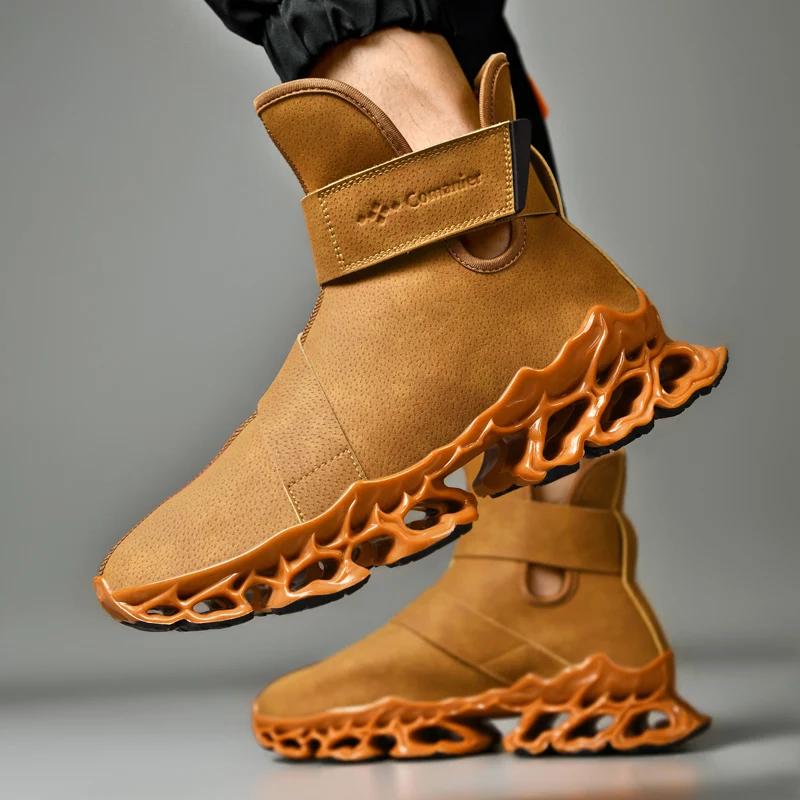 2023 New men boots Winter Slippers Warm Men Shoes Waterproof Non-Slip Plush Sneakers Male tenis shoes Boots Men Sneakers Winter 5