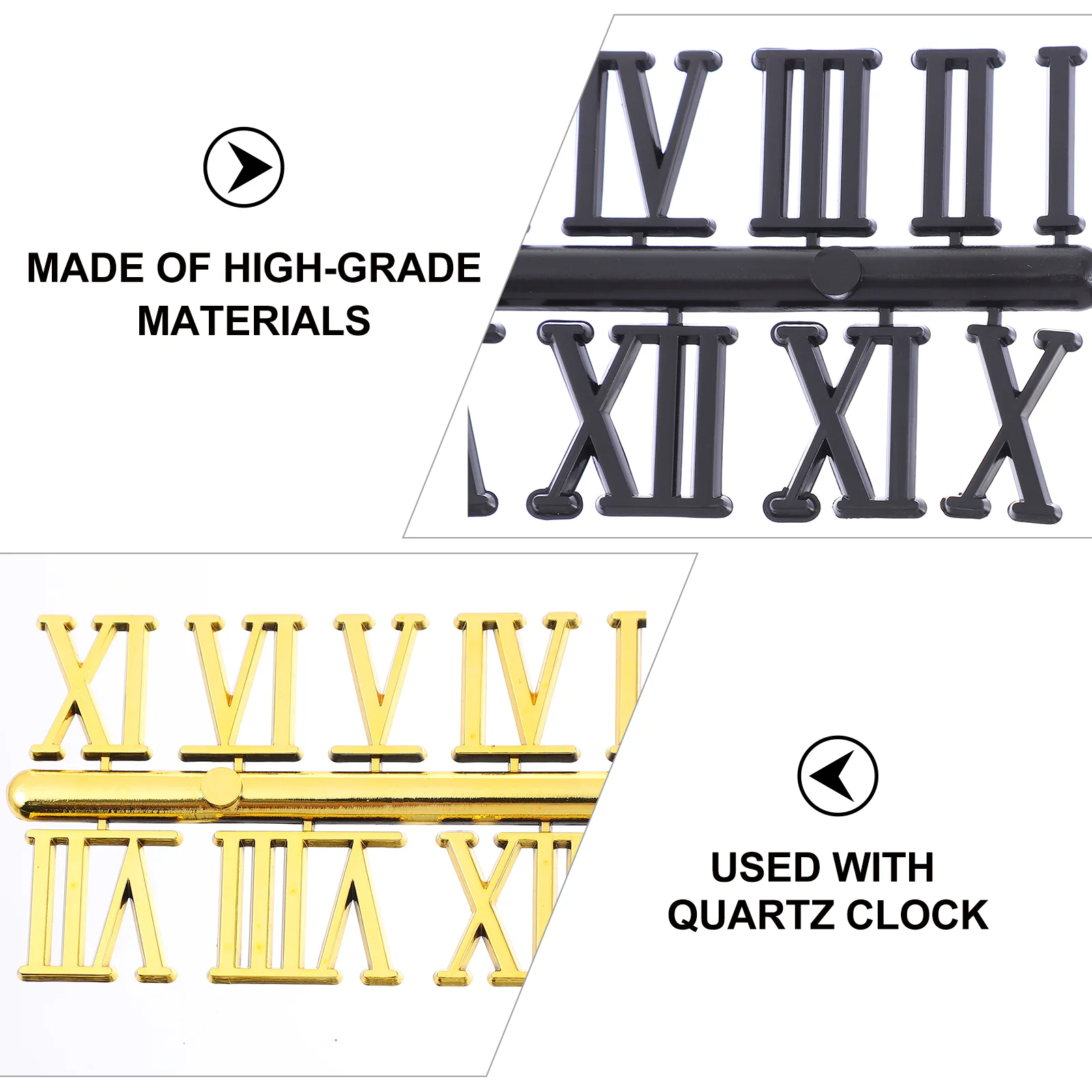 Rome Roman Number Clock Repairing Accessories Replacement Digital Clocks Card Wall Numerals Parts Plastic 15 Sets,clock repair tools