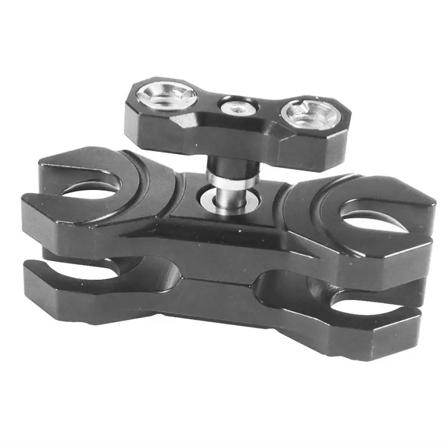 Magic Arm 360 Rotation Double Ball Head with Arri Pin 1/4 3/8 Screw Adapter for