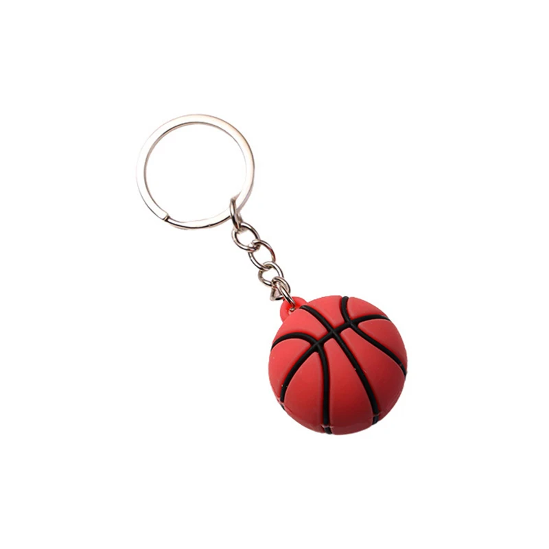 Portachiavi Sportivo Morbido – Pallone Da Basket, Calcio, Tennis, Rugby – Portachiavi In PVC Colorato Per Bambini E Appassionati – Gadget Regalo Per Squadre - 6
