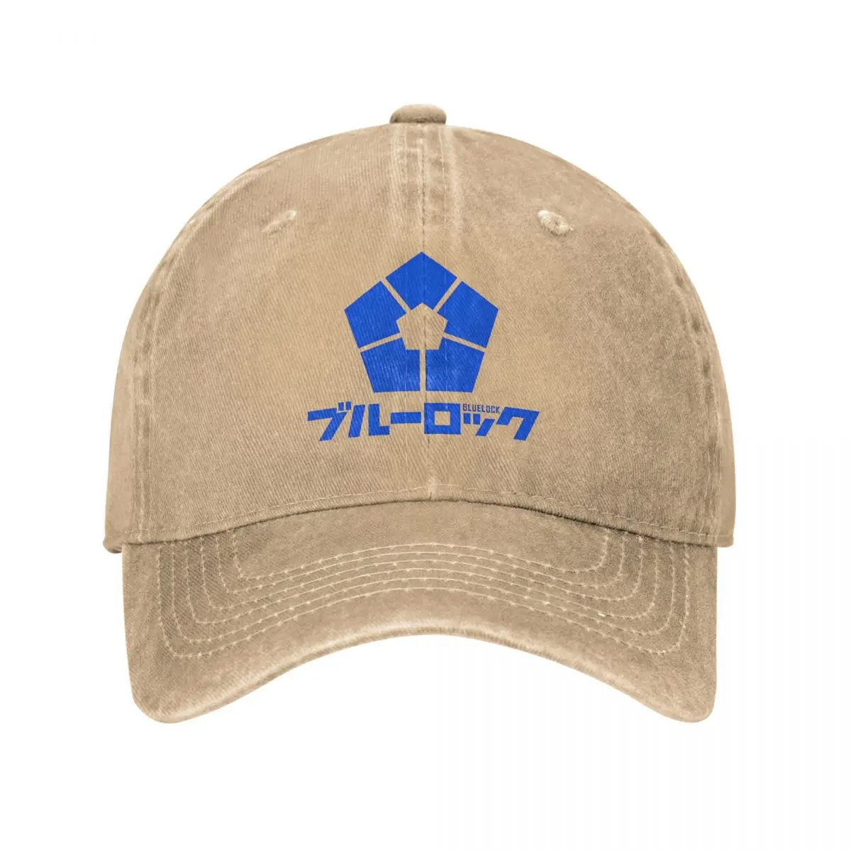 Casquette Baseball Logo Blue Lock Anime - Ajustable, Unisexe, 100% Coton, 6 Panneaux, Design Décontracté - Cadeau Fan Anime