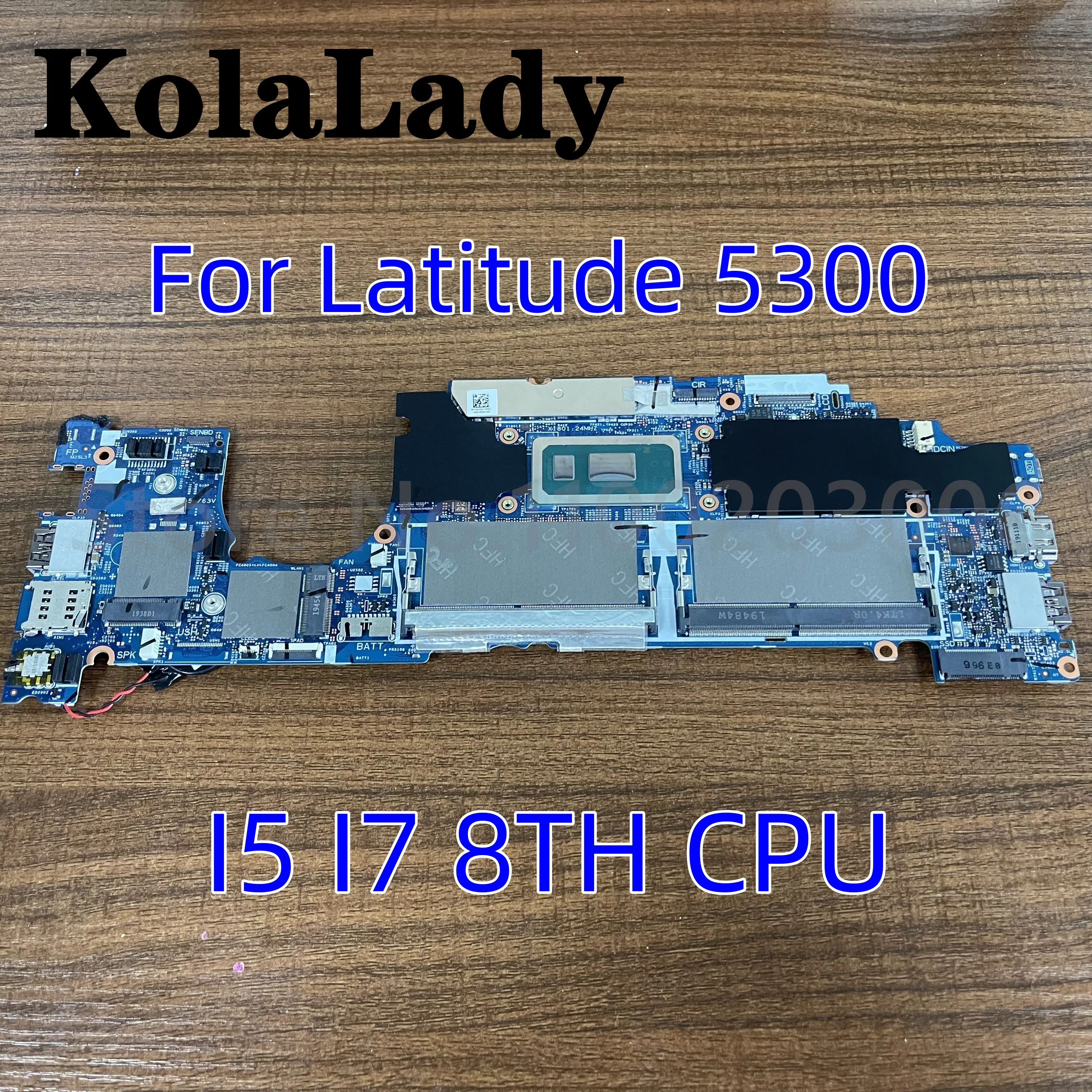 

05F136 5F136 CN-05F136 For DELL Latitude 5300 Laptop Motherboard 18780-1 With I5 I7 8TH CPU Mainboard 100% Tested