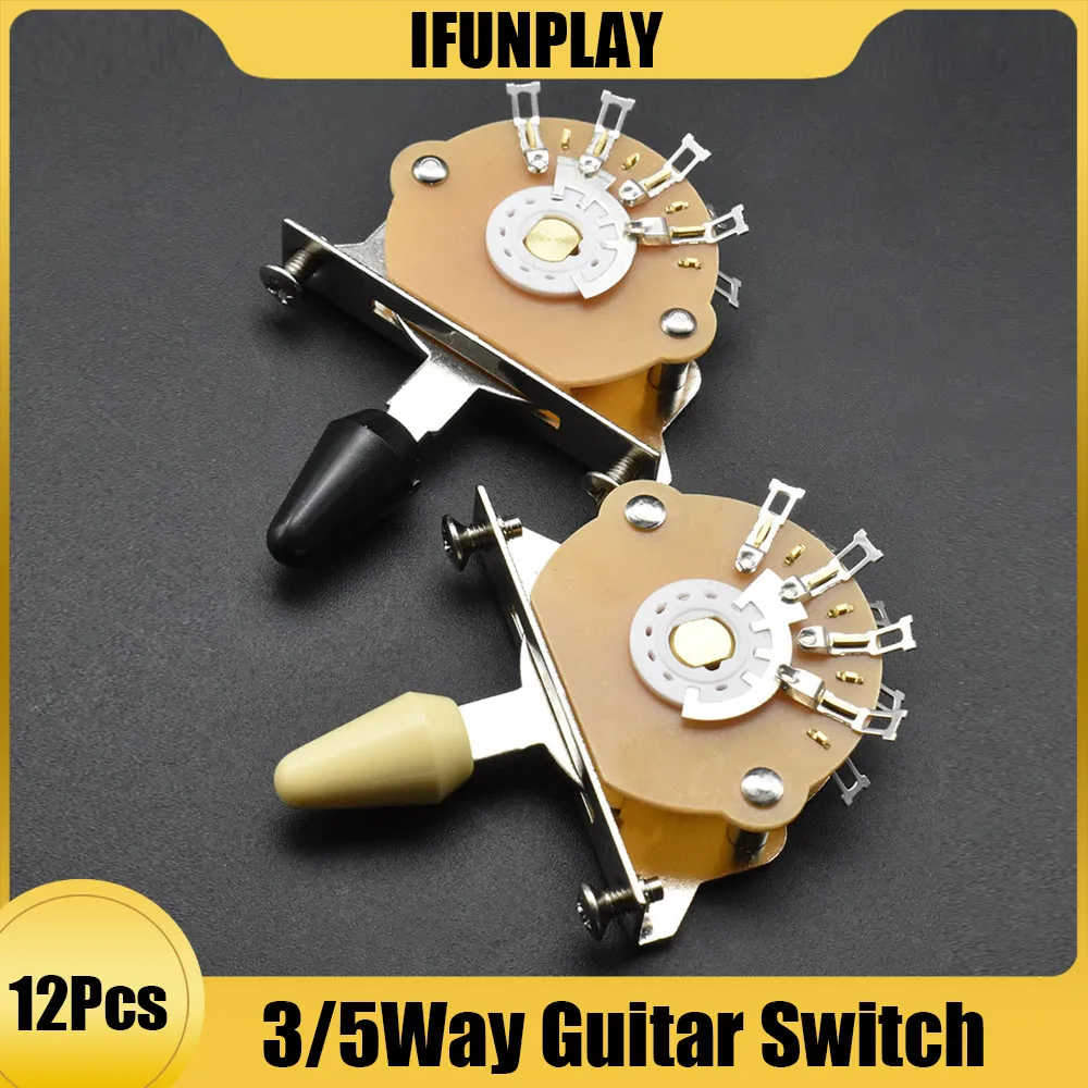3x Punte Interruttore In Metallo Oro Per Chitarra Elettrica – Adatte A ST E TL