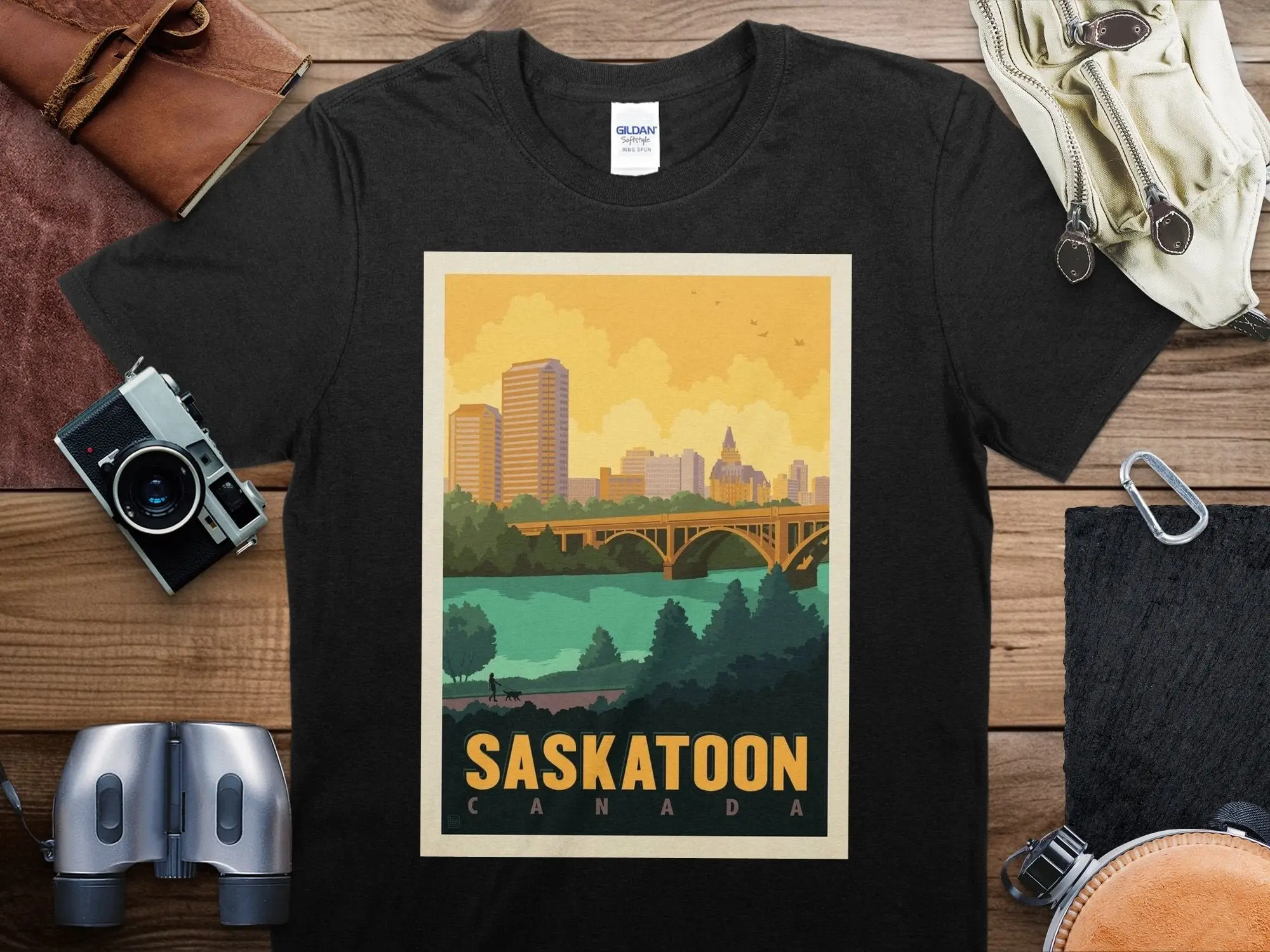 

Винтажная футболка в стиле Саскатун