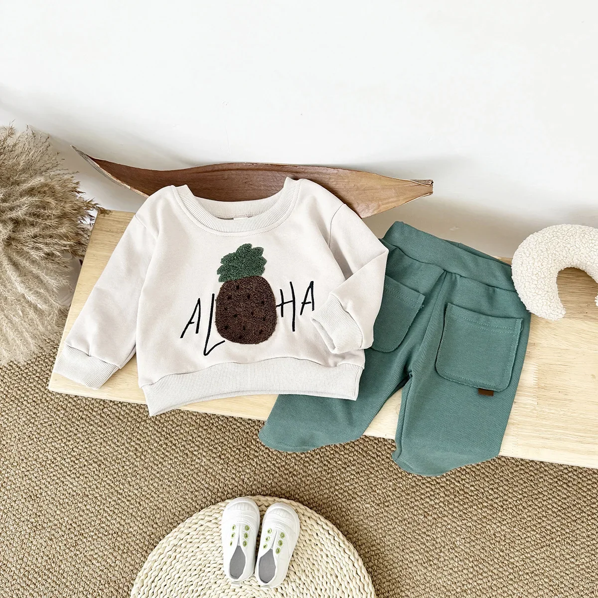 Spring Autumn Baby Hoodie Sets Boy Infant Pullover and Pants 2Pcs Girl Toddler Sweatshirt Suit Baby Clothes Kid's Outfit 0-3Y 3
