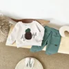 Spring Autumn Baby Hoodie Sets Boy Infant Pullover and Pants 2Pcs Girl Toddler Sweatshirt Suit Baby Clothes Kid's Outfit 0-3Y 3