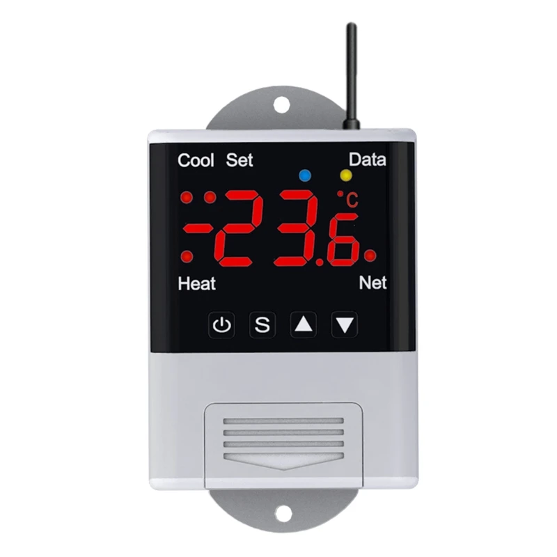 

Reliable WIFI Thermostat 110V-230VAC Digital Temperature Useful Phone APP Remote Control DS18B20 for Greenhouse Planting
