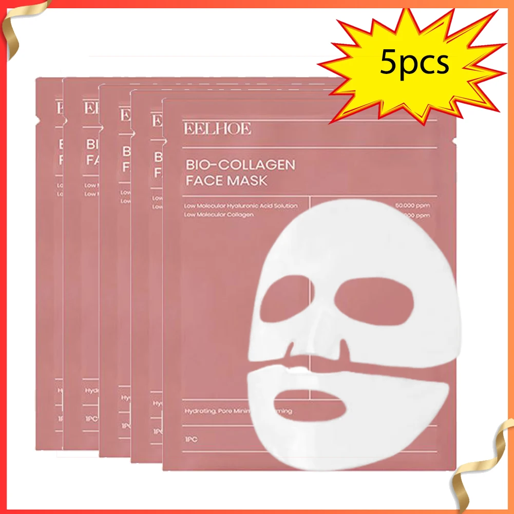 5-Pack Bio-Collagen Hydrating & Whitening Overnight Facial Masks