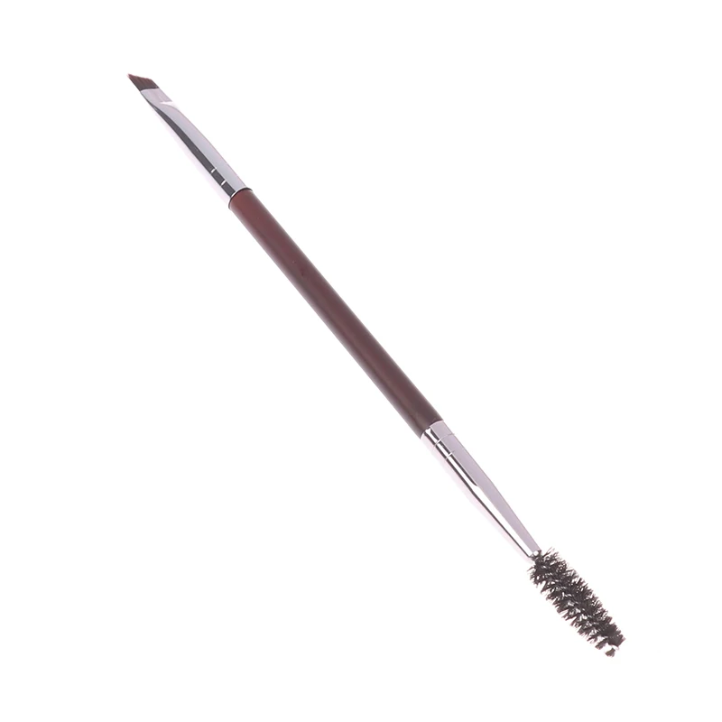 【눈썹 브러쉬 속눈썹 빗 메이크업 브러쉬 듀얼 엔드 앵글 브러쉬 스풀리 브러쉬 2 in 1 속눈썹 눈썹 브러쉬 세트 메이크업 도구】