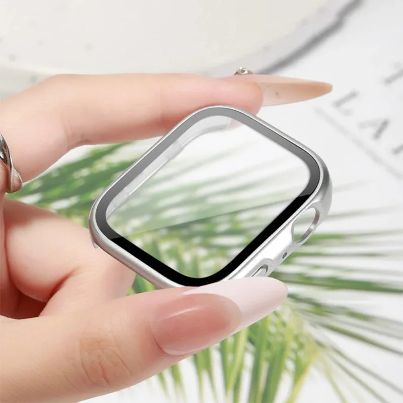 Premium Tempered Glass Screen Protector with Hard PC Bumper and Protective Case Cover
