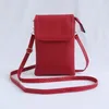 WANAYOU Single Shoulder Leather Bags, Crossbody Mini Small Bag Multi Compartment  Wallet, Solid Fashion Coin Bags 5