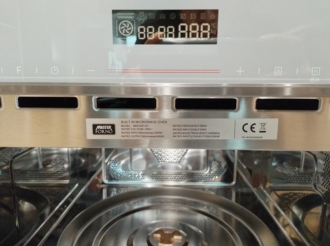 24 Inch 60cm Built-in Microwave with 1.2 cu.ft. 34L Capacity, Touch control, Grey Microwave Oven 3