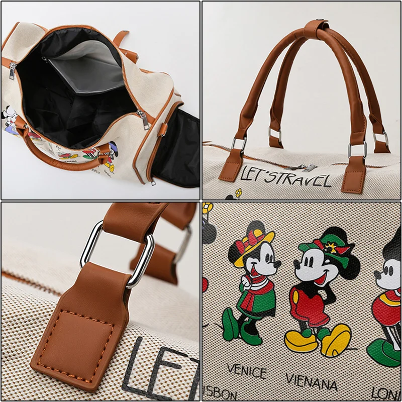 Disney Mickey Mouse Fashion Ladies Travel Tote Bag High Quality Unisex  Luggage Gym Bag for Man Women Trip Camping Large Capacity - AliExpress