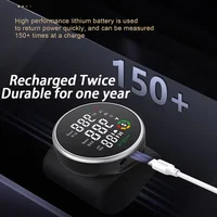 New Wrist Blood Pressure Monitor Intelligent Voice HeartRate Blood Pressure Monitor LED Digital Screen Rechargeable Home Medical 2
