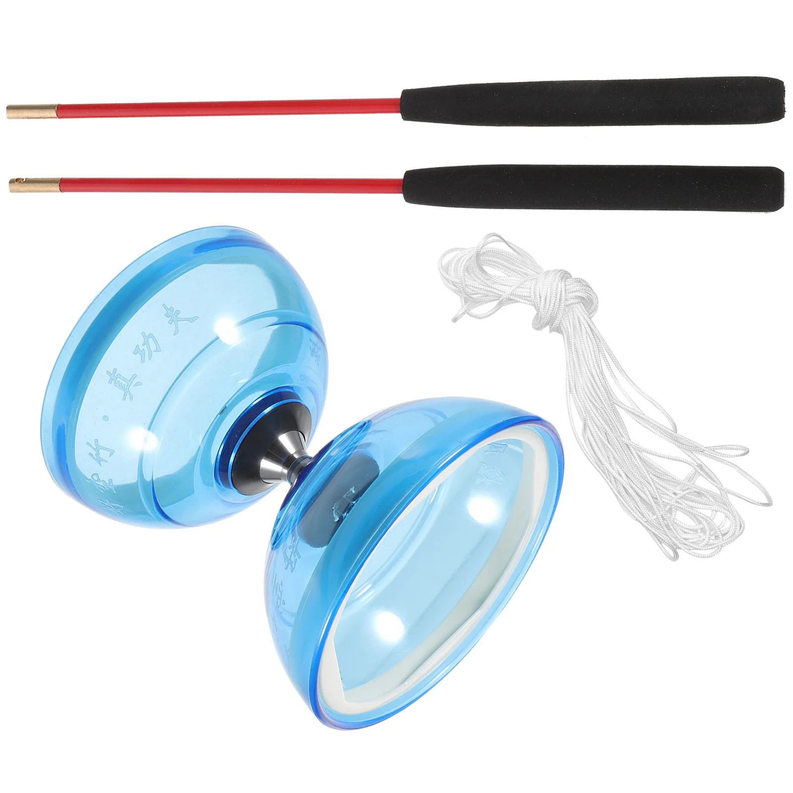 Double Wheel Diabolo Crystal Bearing YoYo Juggling Trick Toy Chinese YoYo Diabolo Kids Hobby Collectibles Beginner Child