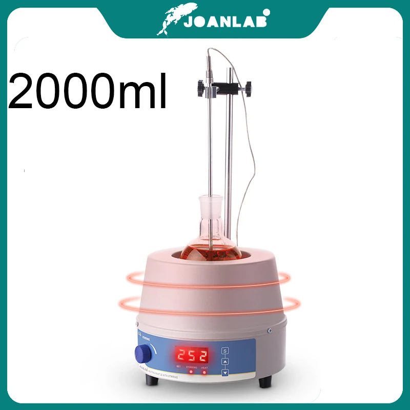 2000ml 디지털 전기 가열 맨틀 자기 교반기 실험실 장비, 열 조절기 110v  220v 포함