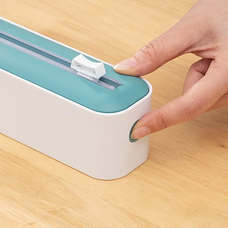 1PC Cling Film Cutter Magnetic Home Use Adjustable Baking Paper Tinfoil Cutter Storage Cutting Case
