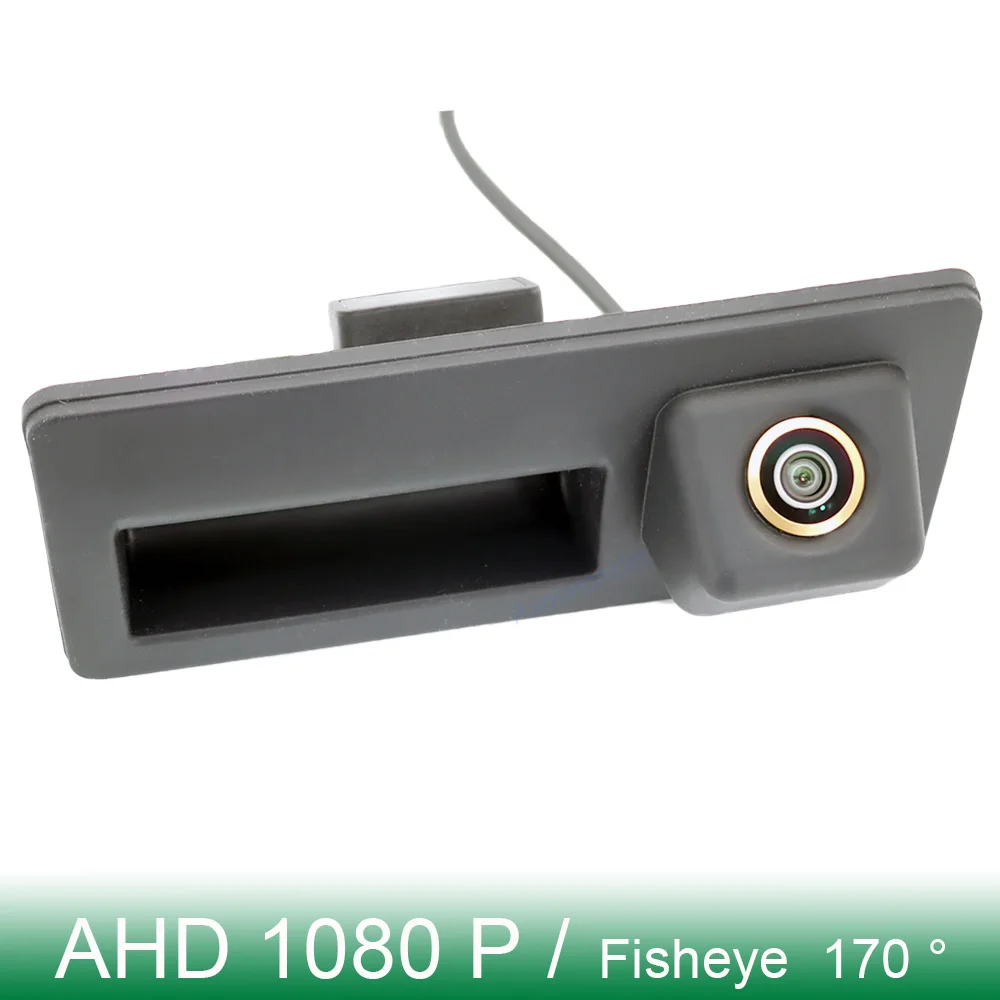 Hd Golden Fish Eye Truck Maniglia Auto Telecamera Posteriore Per Vw Passat B5 Cc Eos Golf 4/5 Polo Jetta Tiguan Per Audi A3 A4 A6 Ahd