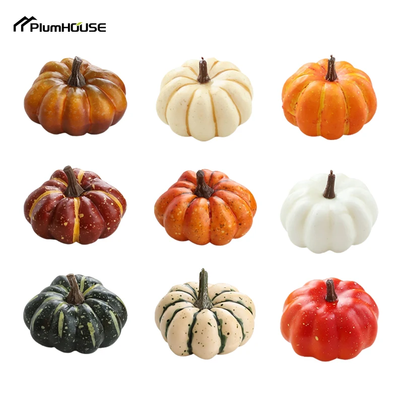 Mini Artificial Halloween Pumpkin Decor Simulation Vegetable DIY Craft Home Halloween Party Decoration Prop Farmhouse Harvest vegetable ornaments,artificial plant flower,artificial plant flowers,table decoration