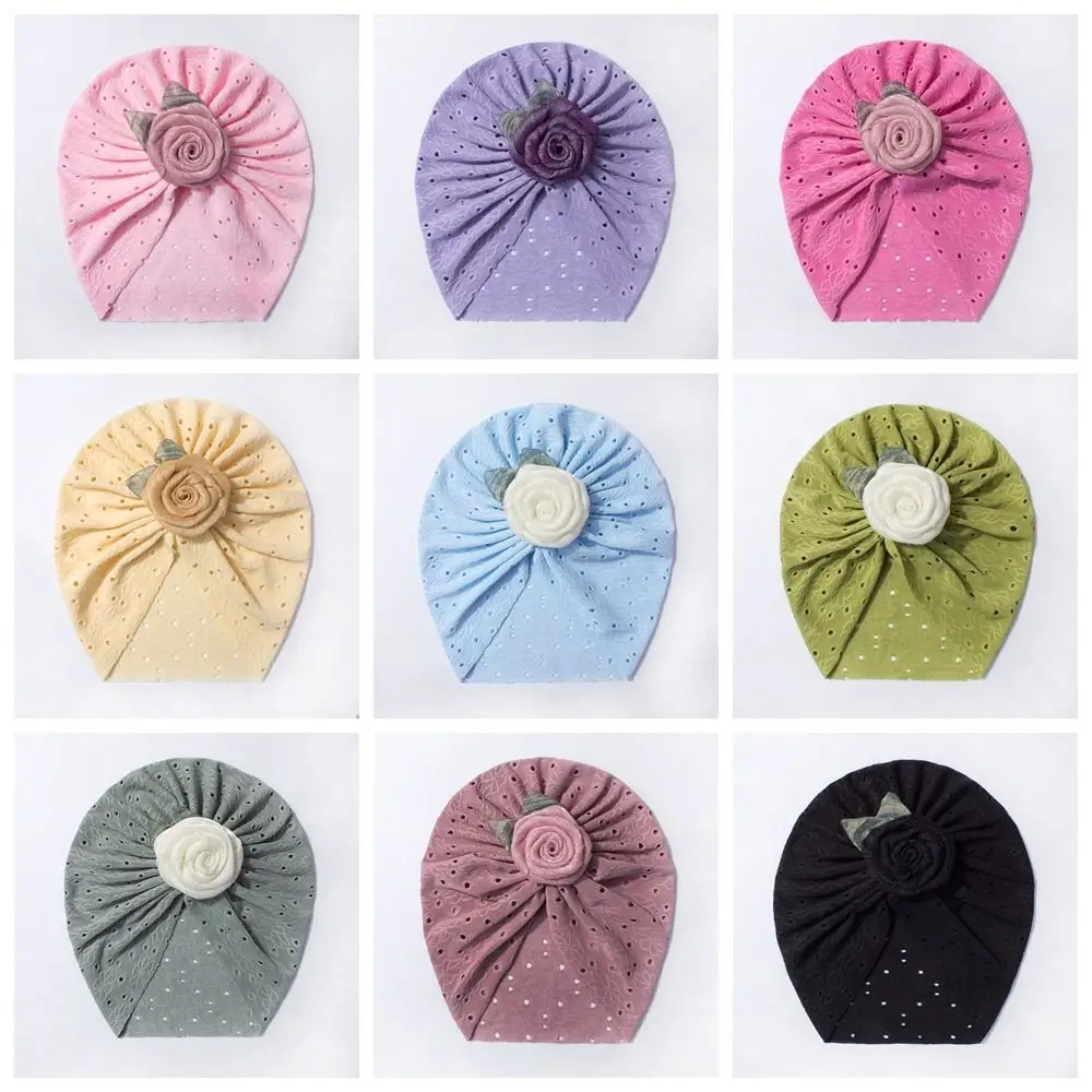 Breathable Baby Girl Turban Hat for Newborn Kids