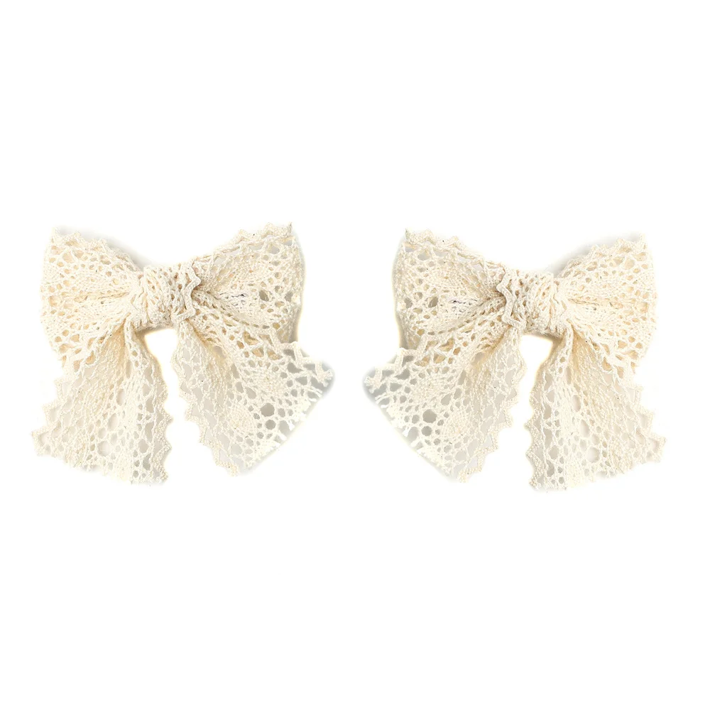 Fashion Cotton Lace Ribbon Hairband Colorful Dressy Elegant  Hairbow  Hair Accessories Elegant Hair Scruchy headband