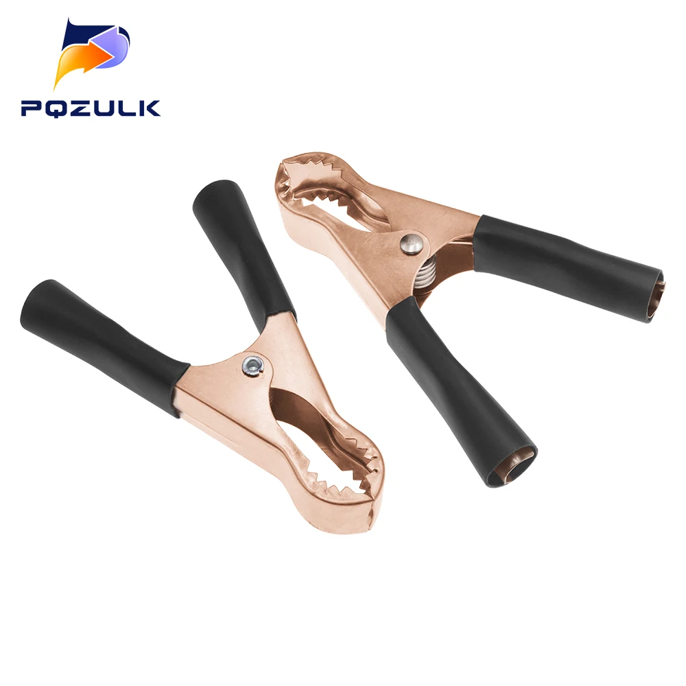 2 pezzi clip a coccodrillo per auto morsetti per batteria clip a