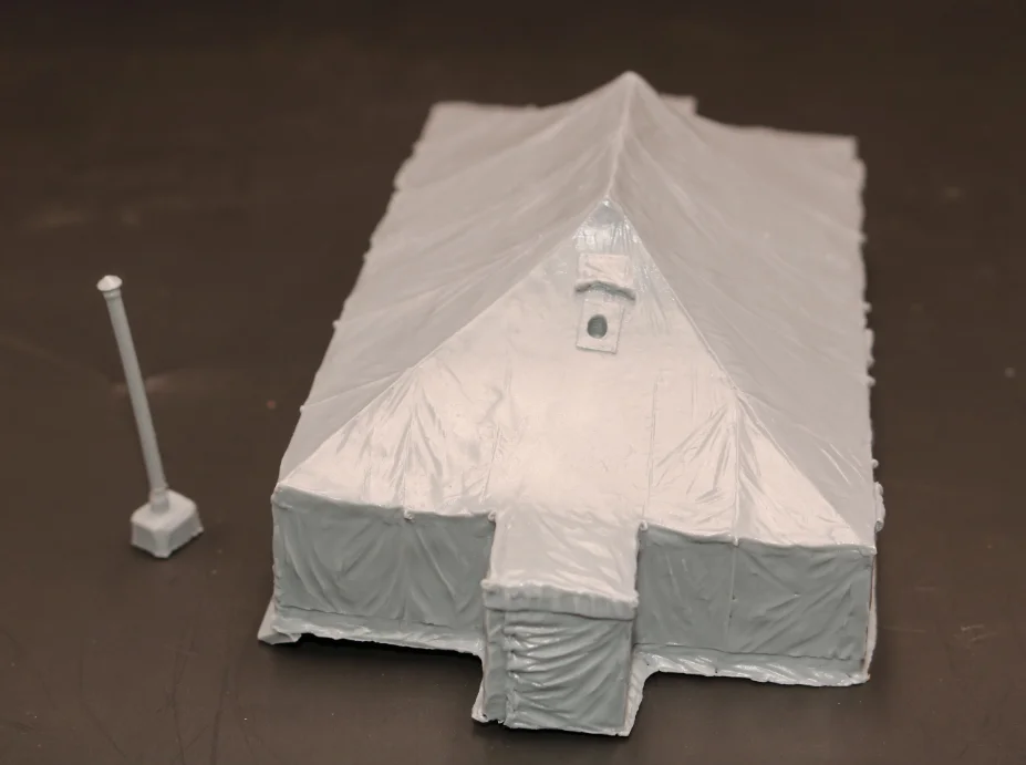 1: 72 캐스팅 레진 모델 조립 키트 GK, 장면 레이아웃 군용 텐트, 도색되지 않음, 조립 필요