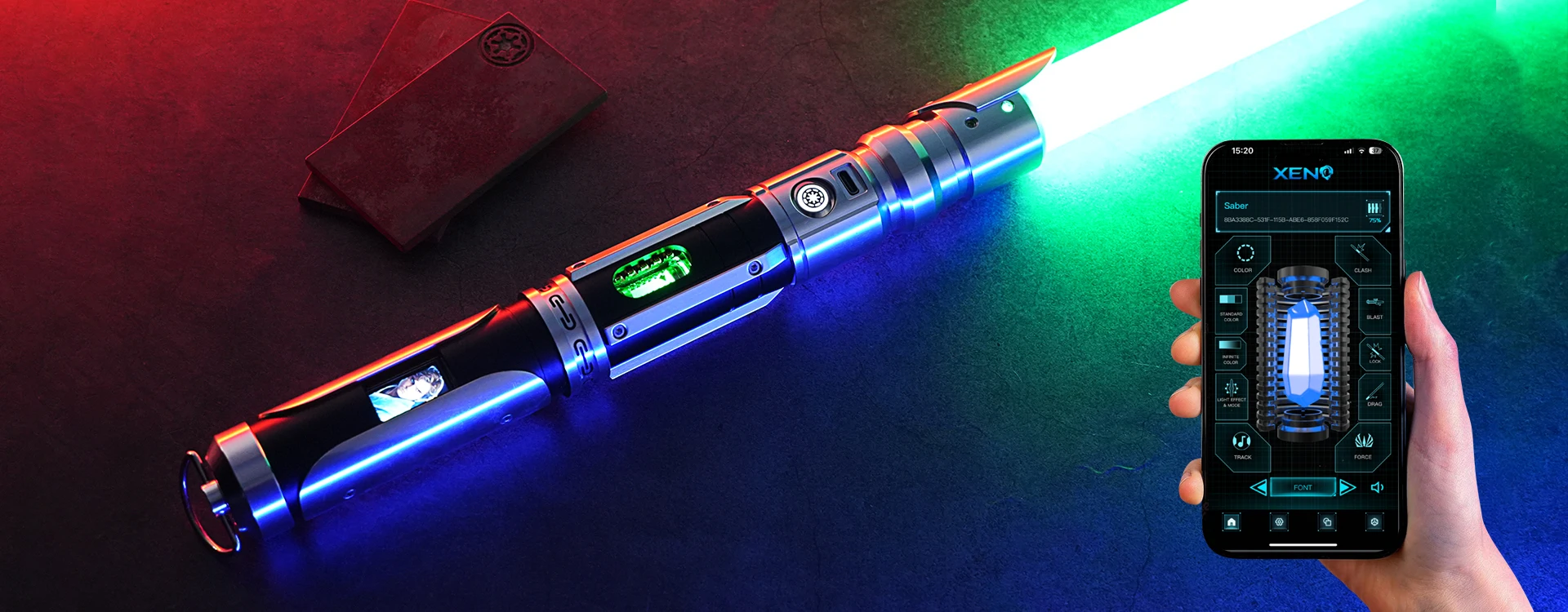 DAMIENSABER 青と赤のライトセーバー DAMIENSABER 青と赤のライトセーバー DamienSaber® Lightsabers