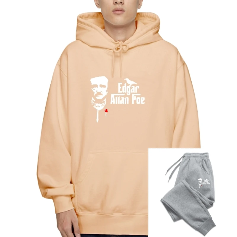 

casual popular The Raven Edgar Allan Poe Men T-Sweatshirt Hoodies male Outerwear Hoody hot sell fashion Fleece Outerwear